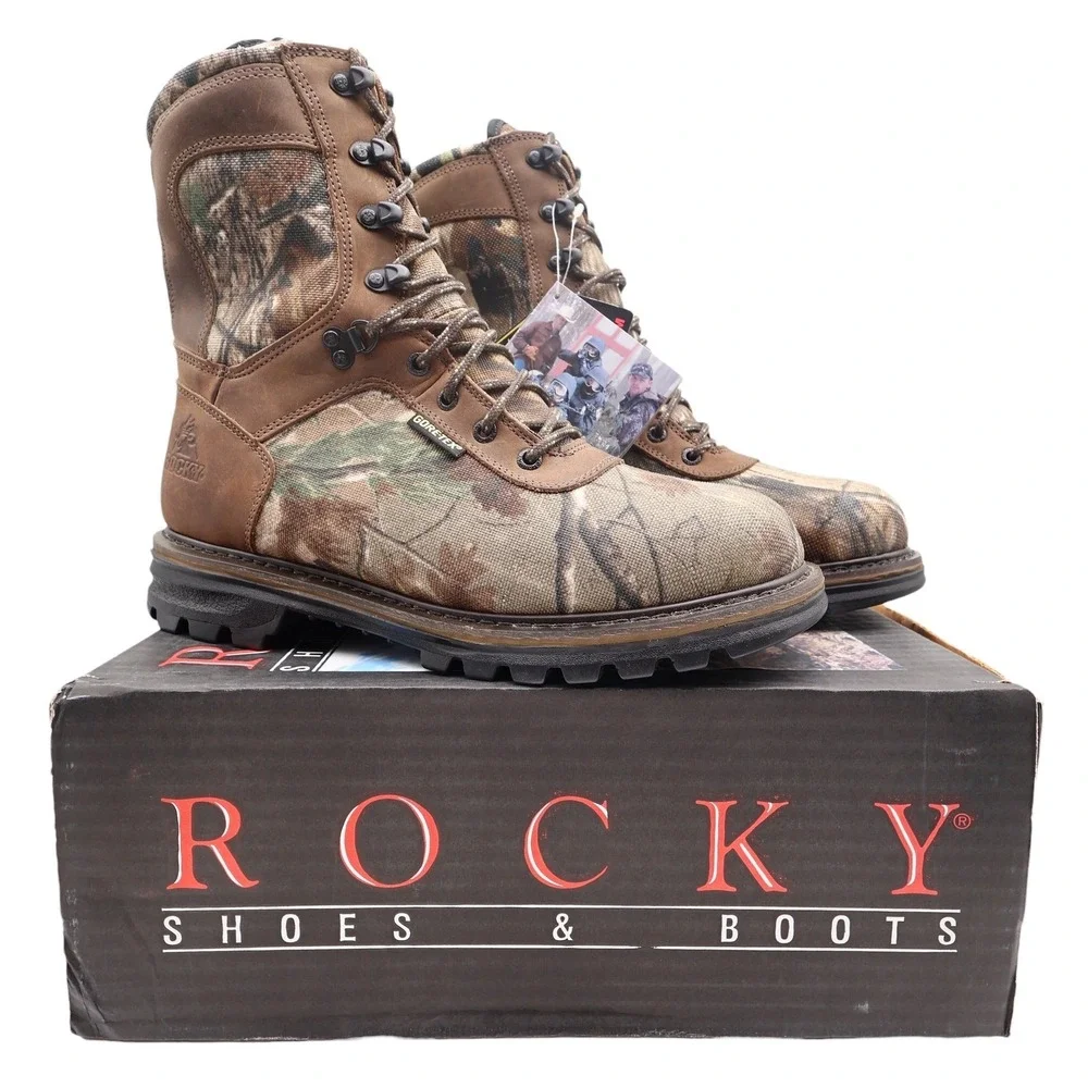 Rocky Sport Cornstalker Boots Mens 9.5 Camo Gore-Tex 600g Thinsulate NWT 9128